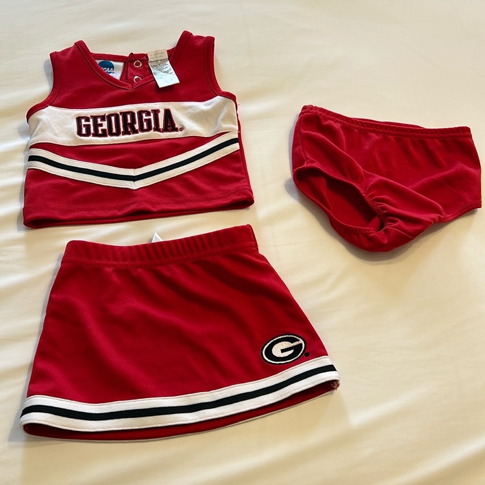 Georgia baby cheerleader outfit